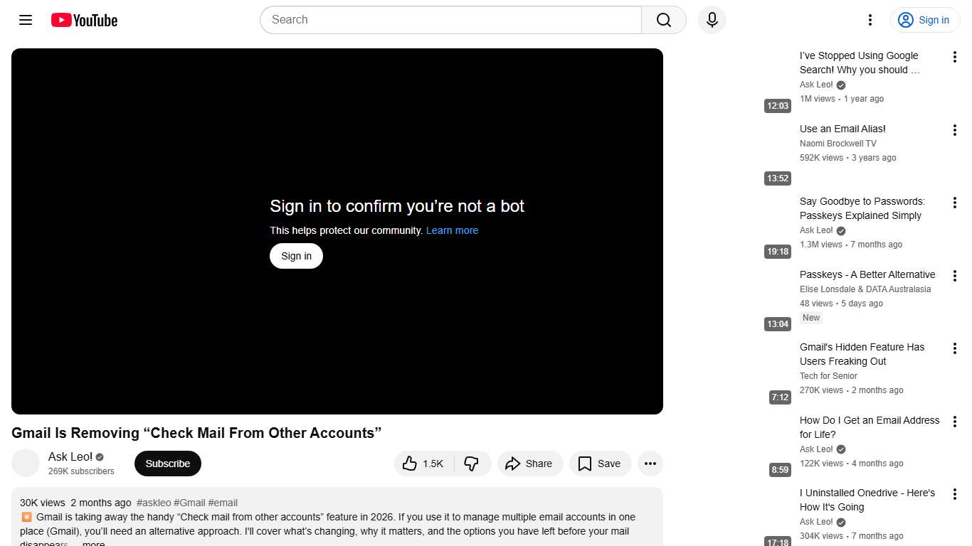 Gmail Is Removing “Check Mail From Other Accounts” - YouTube